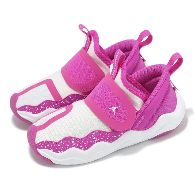 學步鞋推薦_NIKE 耐吉-【NIKE 耐吉】童鞋 Jordan 23/7 TD 無鞋帶 小童 粉紅 白 魔鬼氈 學步鞋 運動鞋 休閒鞋(DQ9294-605)